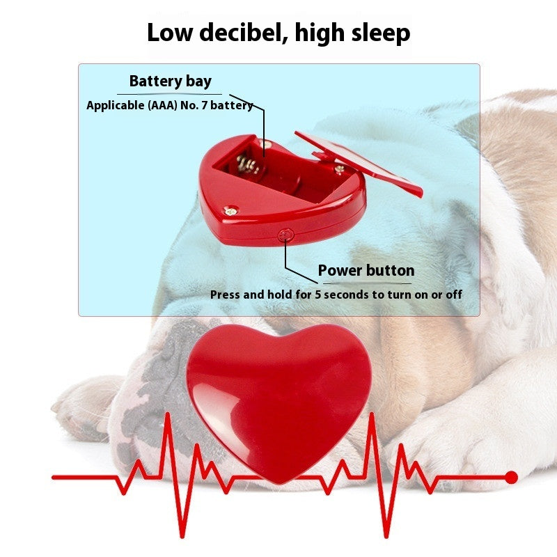 Puppy Heartbeat Toy Insert – Realistic Calming Heartbeat Simulator for Dogs & Cats, Anxiety Relief Sleep Aid for Crate Training & New Puppies