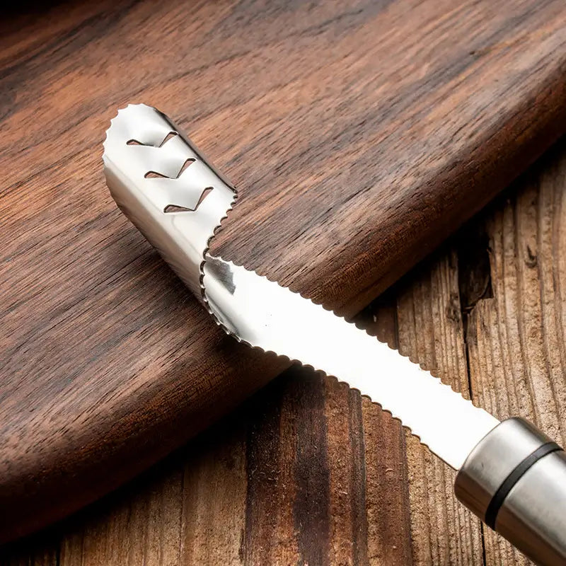 Stainless Steel Pepper Corer Tool – Jalapeño & Chili Pepper Seed Remover, Serrated Core Extractor for Stuffed Peppers, Kitchen Vegetable Coring Tool