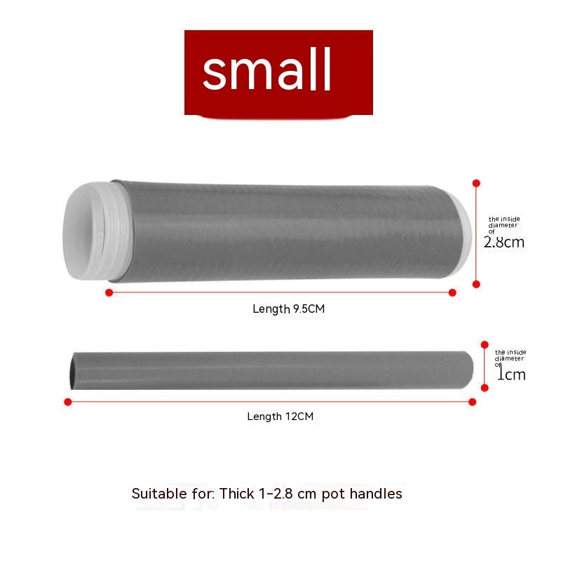 Heat Resistant Cast Iron Handle Cover – Silicone Pan Handle Sleeve for Skillets & Pots, Non-Slip Insulated Grip (Small/Medium/Large)