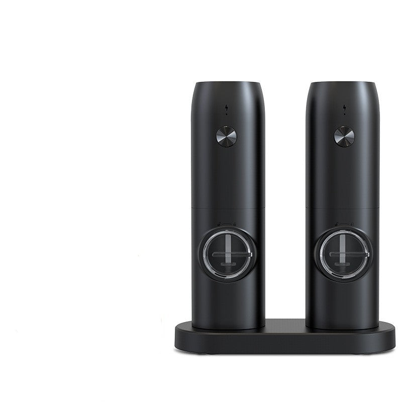 One-Hand Electric Salt and Pepper Grinder – USB Rechargeable One-Touch Spice Mill with Adjustable Coarseness (Single or 2-Pack)