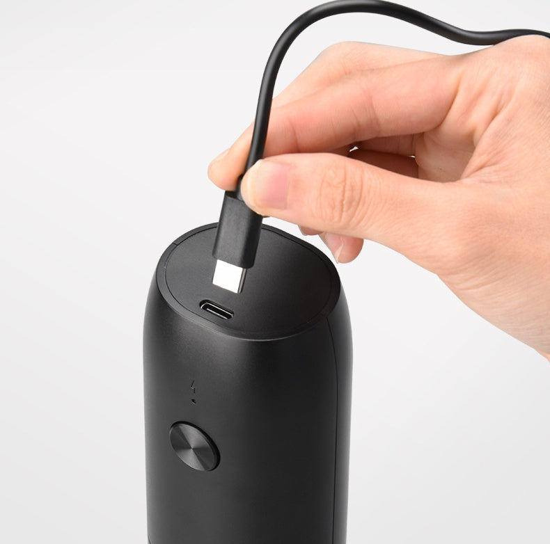 One-Hand Electric Salt and Pepper Grinder – USB Rechargeable One-Touch Spice Mill with Adjustable Coarseness (Single or 2-Pack)