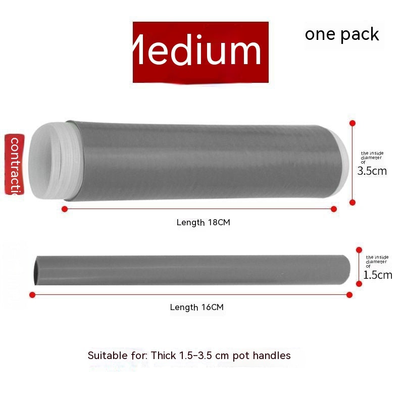 Heat Resistant Cast Iron Handle Cover – Silicone Pan Handle Sleeve for Skillets & Pots, Non-Slip Insulated Grip (Small/Medium/Large)